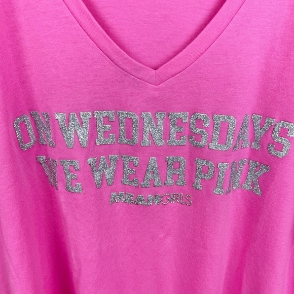 Lane Bryant Classic On Wednesdays We Wear Pink Graphic Tee - Picture 5 of 11